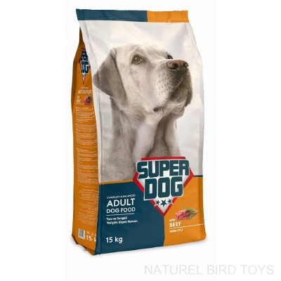 Süper Dog biftekli  yetişkin köpek maması 15 kg