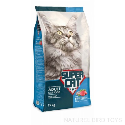 Süper cat balıklı kedi maması 15 kg